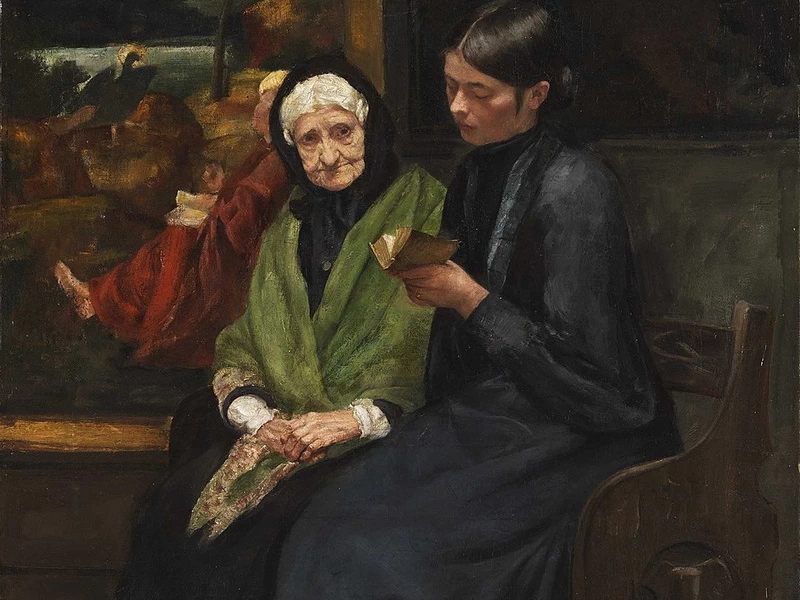 1867-Ernst Oppler - In preghiera